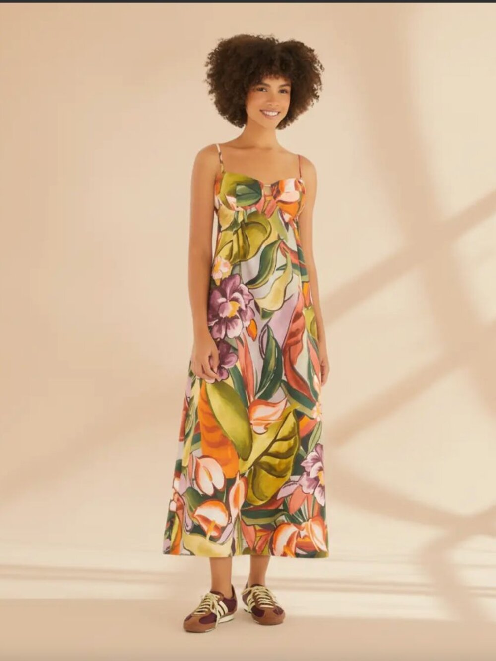 Farm Rio Maxi Dress Floral Pattern - Medium